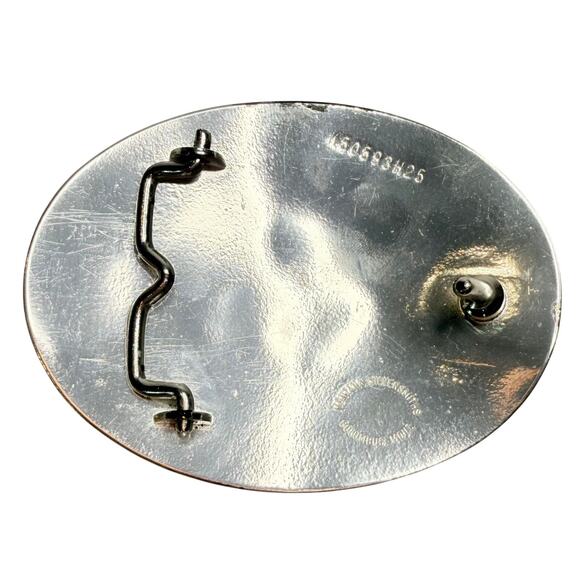 Montana Silversmiths Silver Plated Belt Buckle End of Trail Indian 1937 Buffalo - Picture 4 of 4